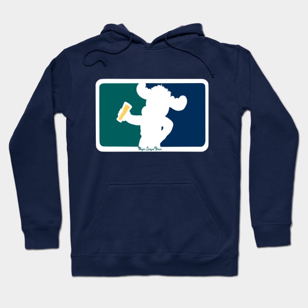 Mariner Moose Major League Brews Hoodie by Major League Brews 